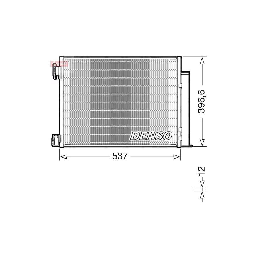 DENSO DCN46032 Air Conditioning Condenser