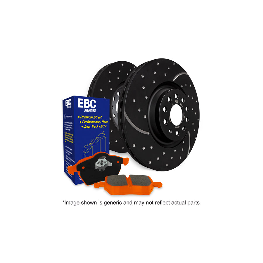 EBC PD15KR546 Subaru Impreza Orangestuff Rear Brake Pad & GD Disc Kit 1 | ML Performance US Car Parts