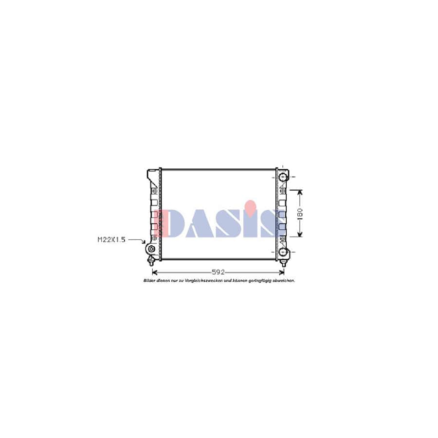 AKS Dasis 040041N Engine Radiator