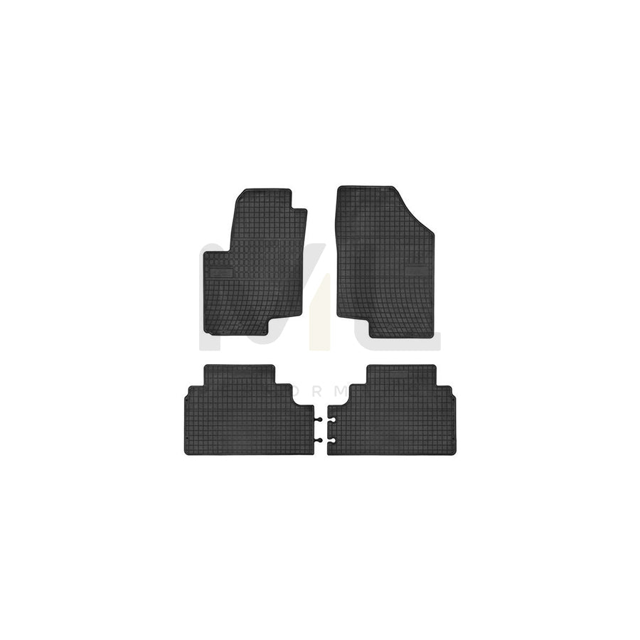 FROGUM Tailored 0420 Floor mat set Elastomer, Front and Rear, Quantity: 4, Black, (LHD)