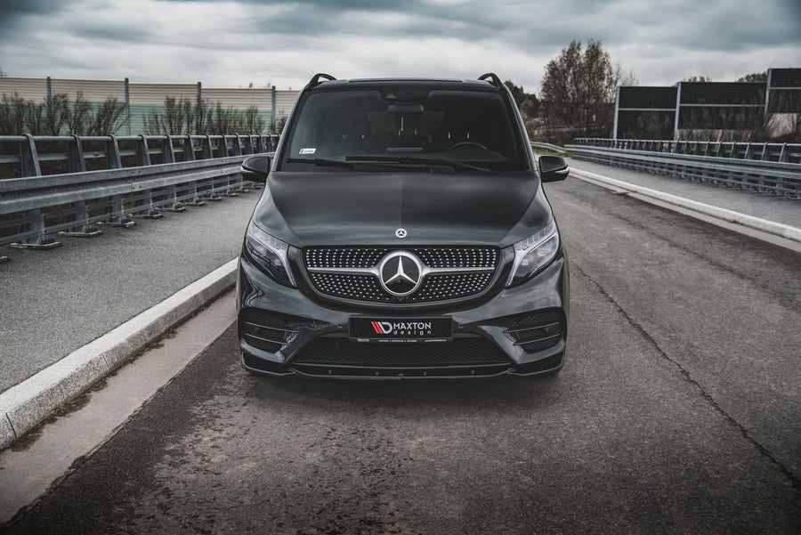 Maxton Design Mercedes Benz V-Class AMG-Line W447 Facelift Front Splitter V.1