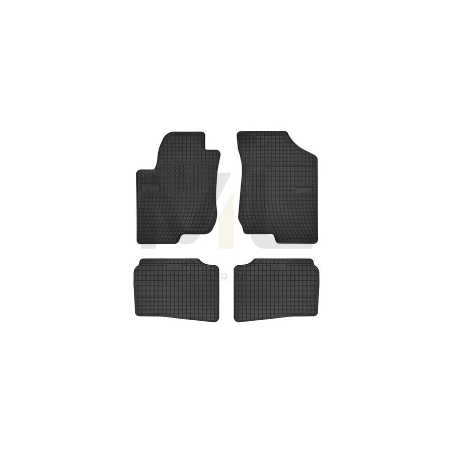 FROGUM Tailored 0421 Floor mat set Elastomer, Front and Rear, Quantity: 4, Black, (LHD)