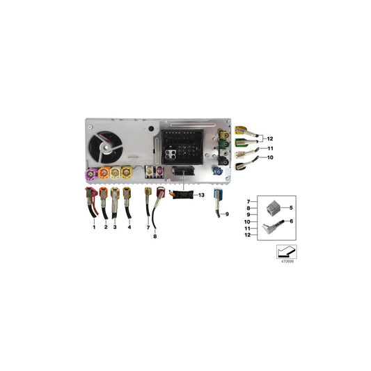 Genuine BMW 61119375470 F34 F31 Rep.Module Aerial Gps L= 5355mm (Inc. 328dX, 320dX & 320d) | ML Performance US Car Parts
