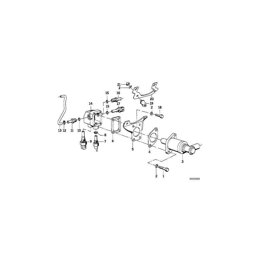 Genuine BMW 11531277684 E24 E23 E12 Housing (Inc. 732i, 733i & 633CSi) | ML Performance US Car Parts