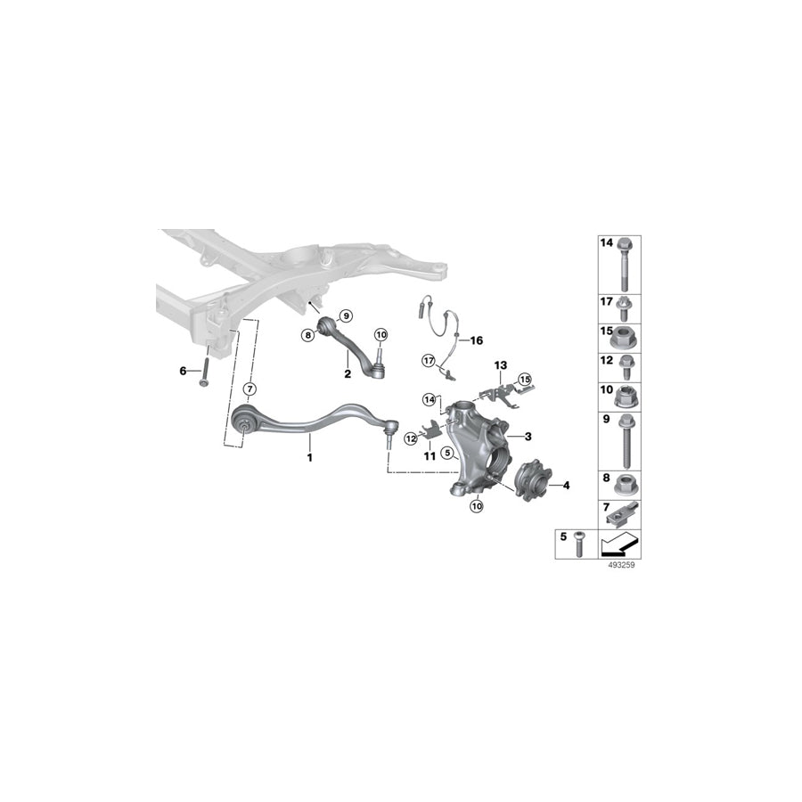 Genuine BMW 31216878613 G29 Carrier, Left (Inc. Z4) | ML Performance US Car Parts