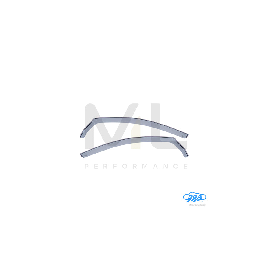 DGA 24027 Wind deflectors for VW Golf V Hatchback (1K1) Arrow direction, Front, inner