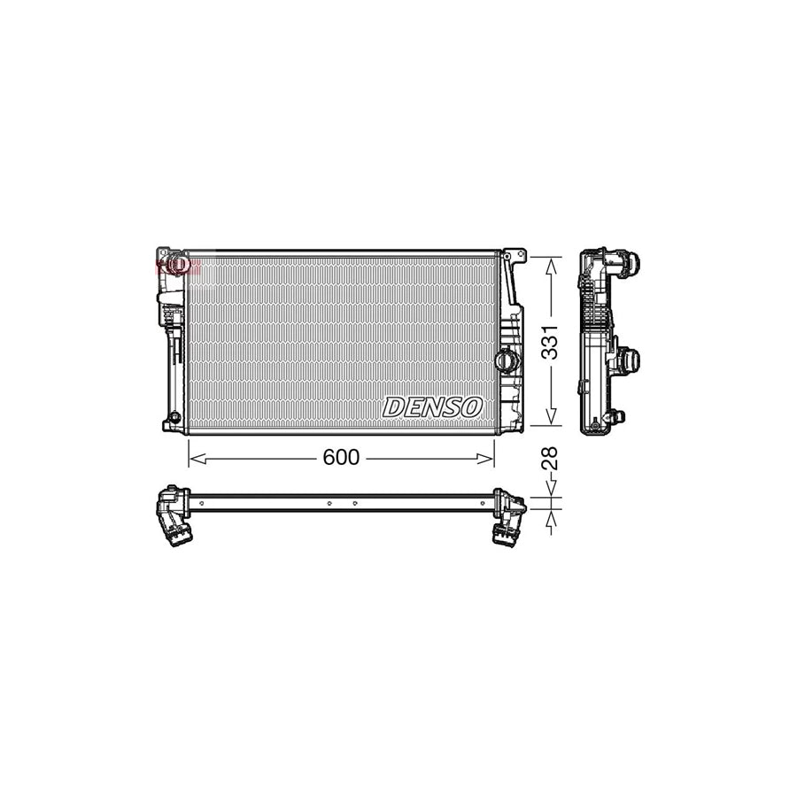 DENSO DRM05014 Engine Radiator