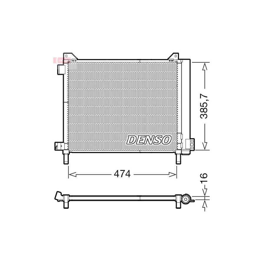 DENSO DCN46030 Air Conditioning Condenser for Nissan Micra IV Hatchback (K13)