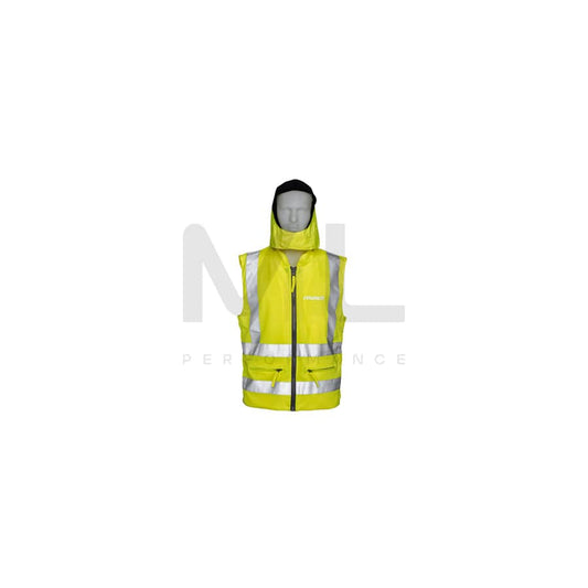 reusch WARNWESTE 1.0 32084109010 Hi-vis vest Yellow, L, pockets, zip, EN ISO 20471: 2013