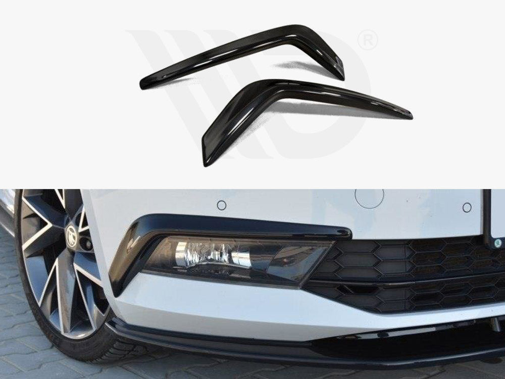 Maxton Design SK-SU-3-FV1T Frames for Lights Skoda Superb III Fits | ML Performance US Car Parts