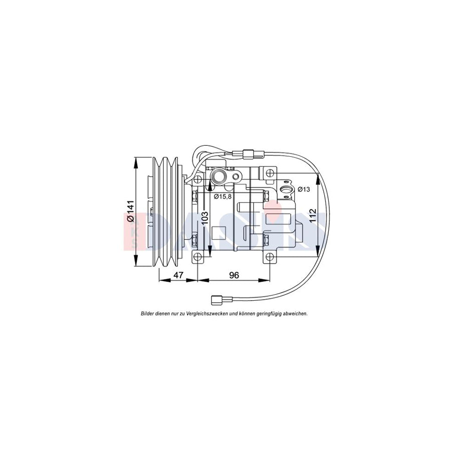 AKS Dasis 852777N Compressor, Air Conditioning