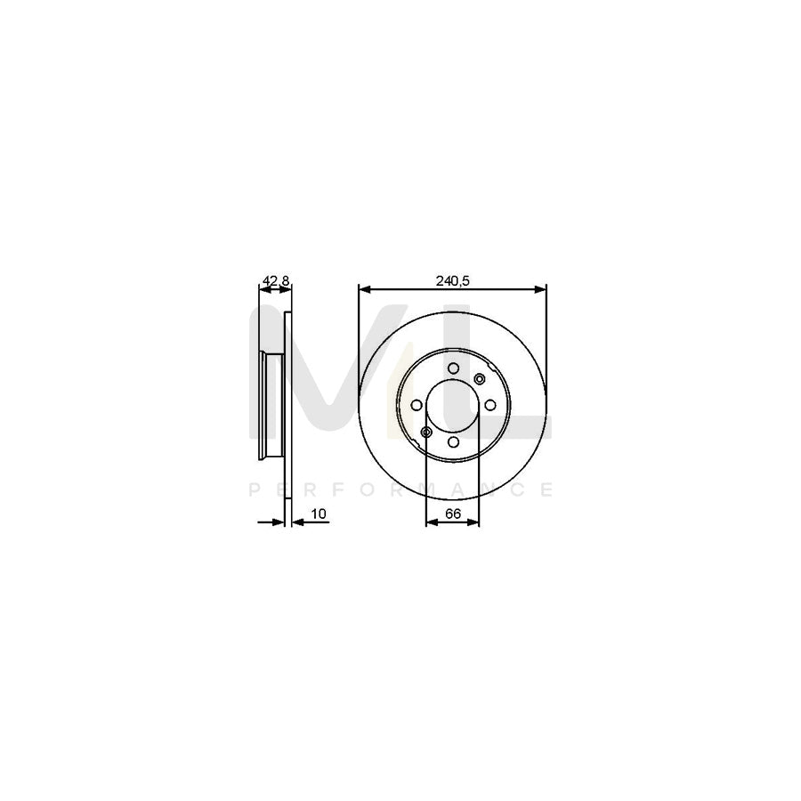 BOSCH 0 986 479 478 Brake Disc Solid, Oiled | ML Performance Car Parts
