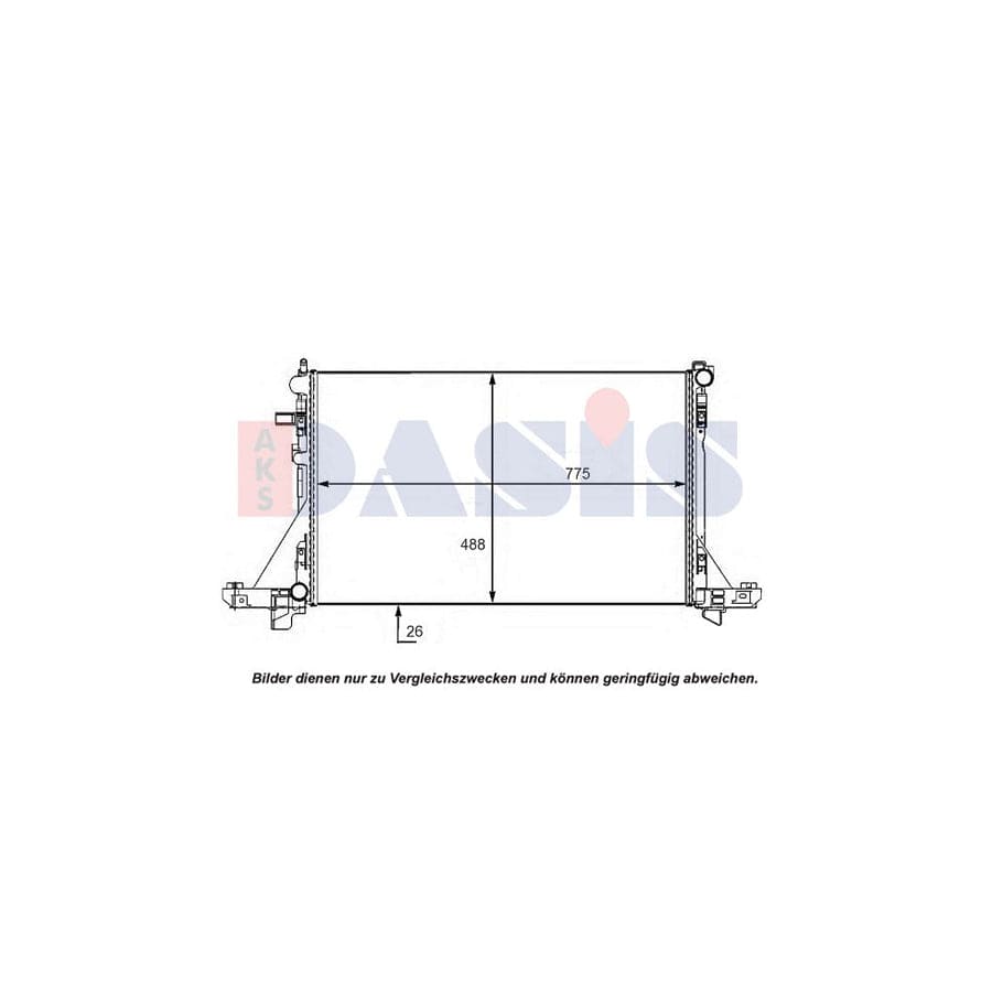 AKS Dasis 180099N Engine Radiator
