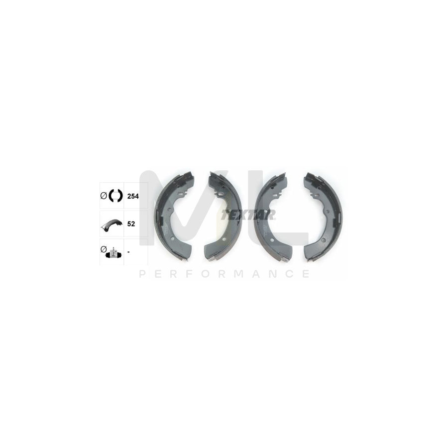 TEXTAR 91040300 Brake Shoe Set without handbrake lever | ML Performance Car Parts