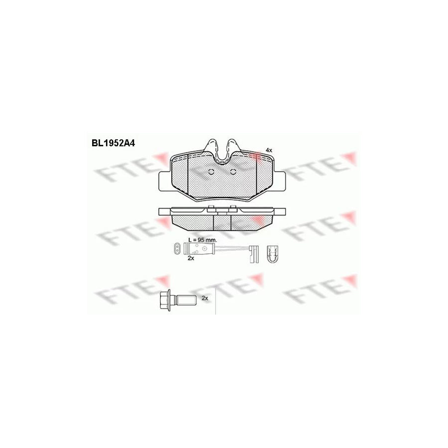 FTE Bl1952A4 Brake Pad Set