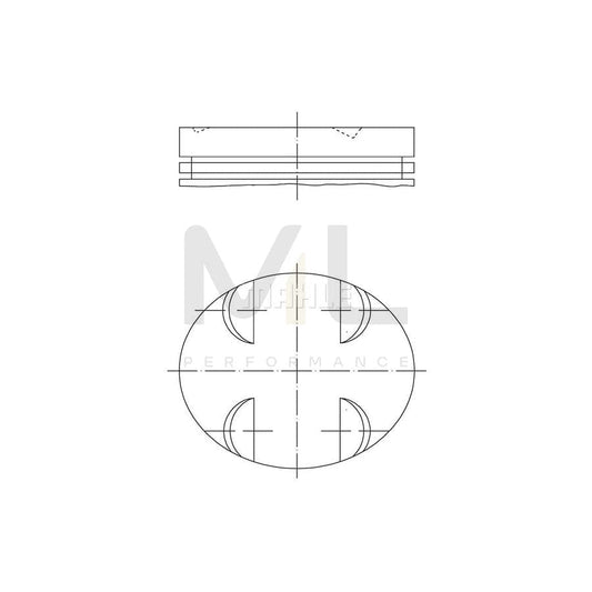 MAHLE ORIGINAL 005 24 00 Piston 92,9 mm, without cooling duct | ML Performance Car Parts