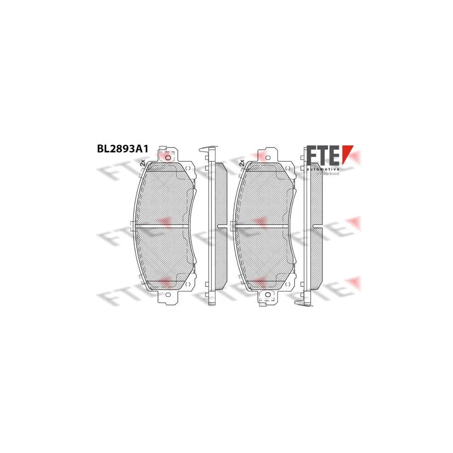 FTE Bl2893A1 Brake Pad Set