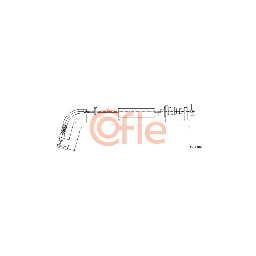 COFLE 12.7306 Throttle Cable