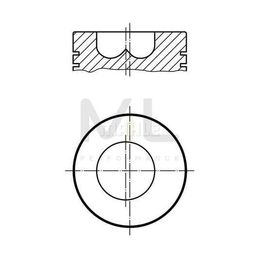 MAHLE ORIGINAL 043 26 00 Piston 98,48 mm, without cooling duct | ML Performance Car Parts