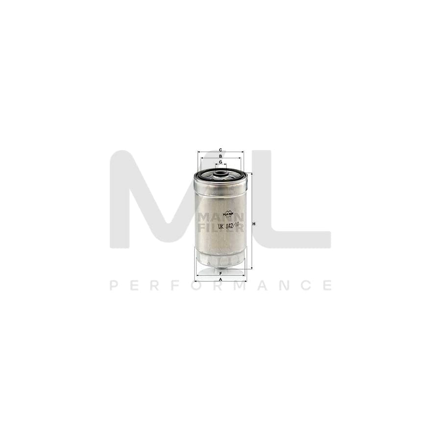 MANN-FILTER WK 842/10 Fuel filter Spin-on Filter