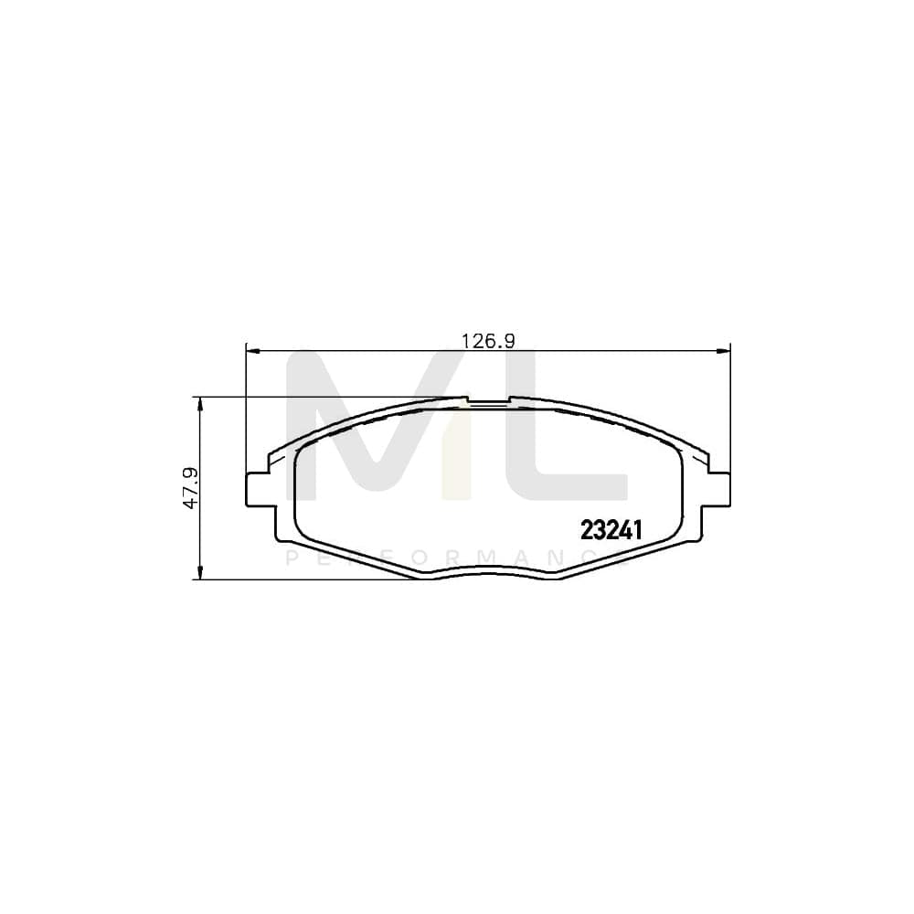 Hella 8DB 355 017-021 Brake Pad Set Not Prepared For Wear Indicator
