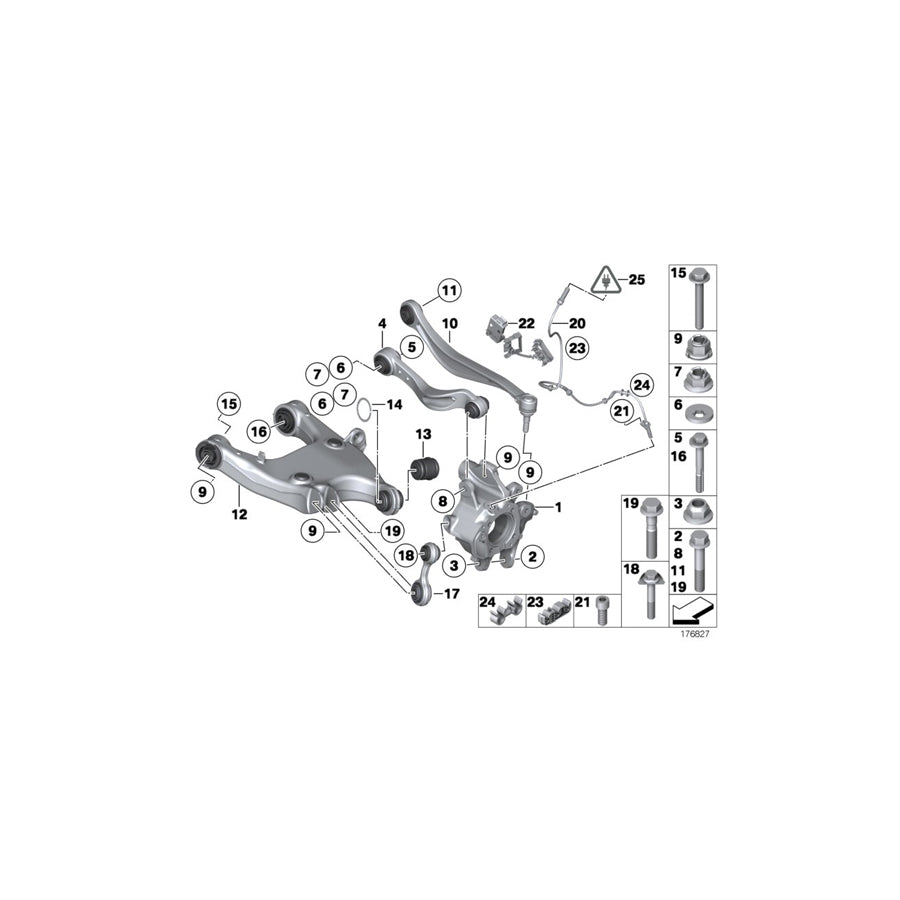 Genuine BMW 34526798476 F01 F02 Tubing Support, Right (Inc. ALPINA B7X, Hybrid 7L & ALPINA B7LX) | ML Performance US Car Parts