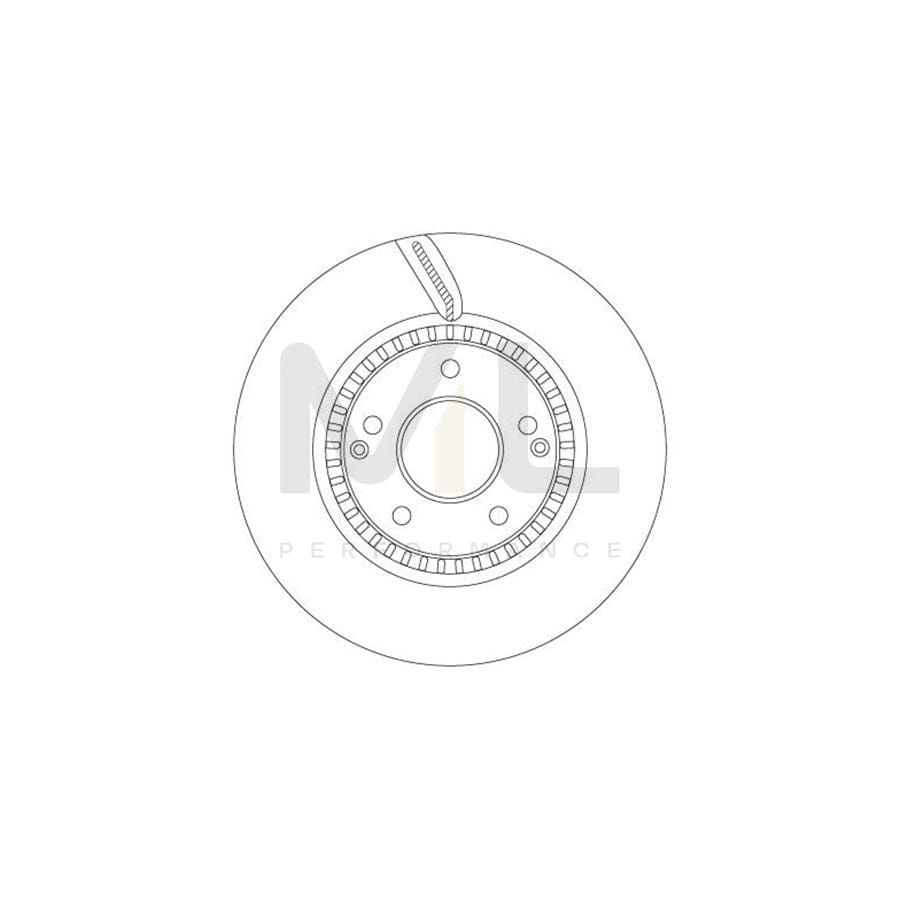 TRW DF6884S Brake Disc Vented, Painted | ML Performance Car Parts