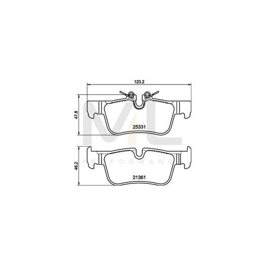 Hella 8DB 355 021-681 Brake Pad Set Prepared For Wear Indicator