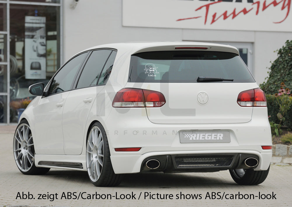 Rieger 00059527 VW Mk6 Golf Rear Diffuser (GTI & GTD) 2 | ML Performance UK Car Parts