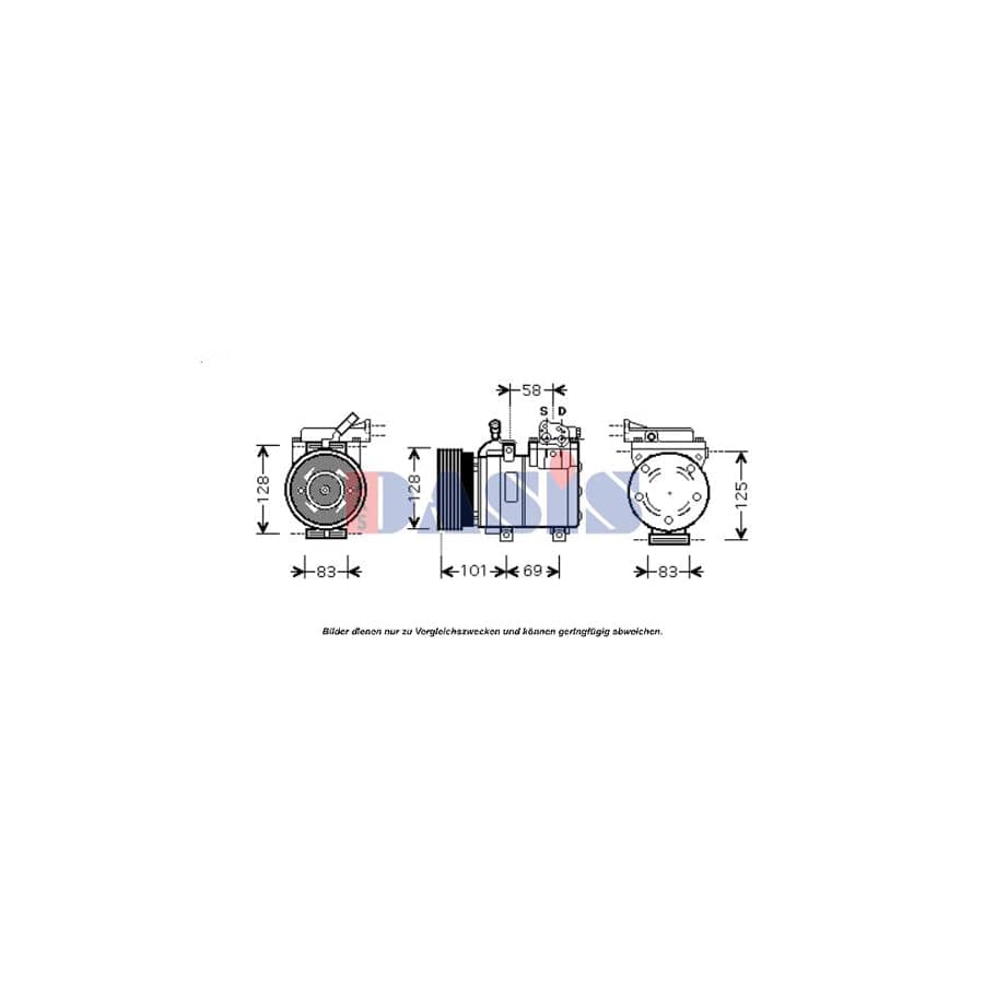 AKS Dasis 851671N Compressor, Air Conditioning
