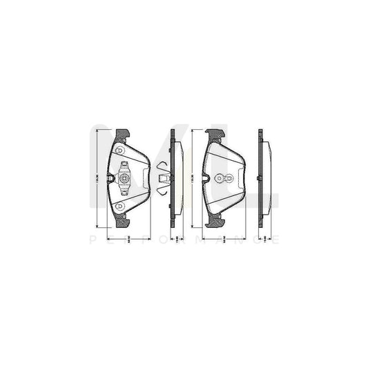 Bosch 0986Tb3033 Brake Pad Set Excl. Wear Warning Contact  | ML Performance Car Parts