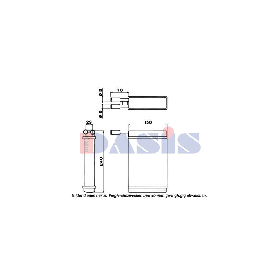 AKS Dasis 099002N Heater Matrix for Ford Fiesta