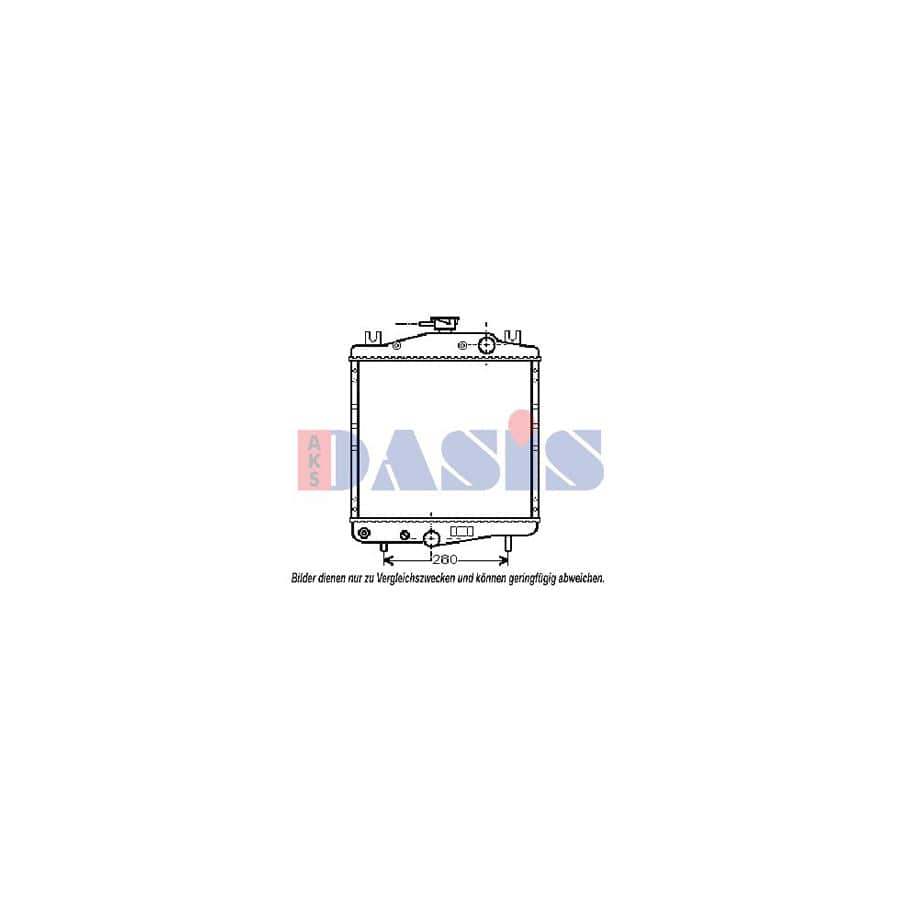 AKS Dasis 520060N Engine Radiator for Chrysler Voyager II (Es)