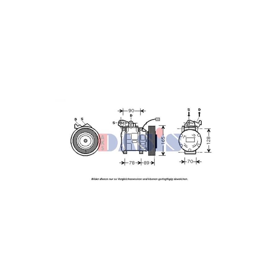 AKS Dasis 851674N Compressor, Air Conditioning