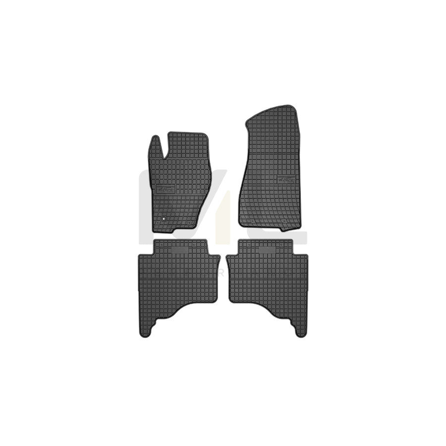 FROGUM Tailored, Basic 411050 Floor mat set for JEEP Grand Cherokee III (WH, WK) Elastomer, Front and Rear, Quantity: 4, Black, (LHD)