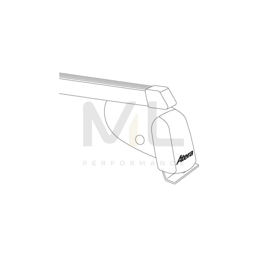 Atera Signo 044178 Roof bars for VW Amarok Pickup (2HA, 2HB, S1B, S6B, S7A, S7B) for cars without rails, 122 cm, 100 kg, Steel