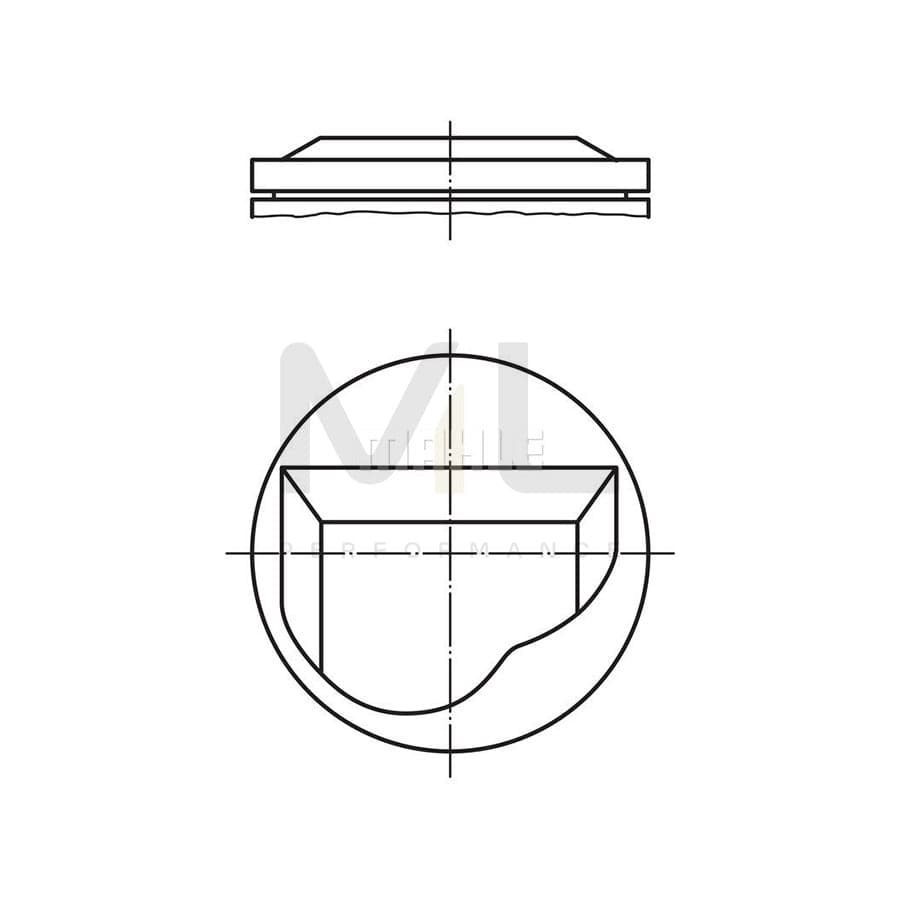 MAHLE ORIGINAL 082 02 03 Piston for BMW 02 90,01 mm | ML Performance Car Parts