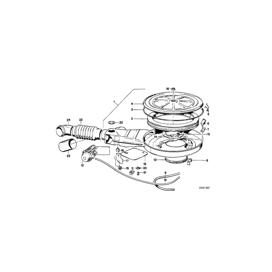 Genuine BMW 13711276568 E12 E30 E28 Cover PUROLATOR (Inc. 316, 315 & 318) | ML Performance US Car Parts