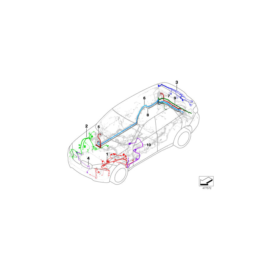 Genuine BMW 61119353020 F15 Front Right Repair Wiring Set (Inc. X6 M50dX, X5 35iX & X5 50iX 4.0) | ML Performance US Car Parts