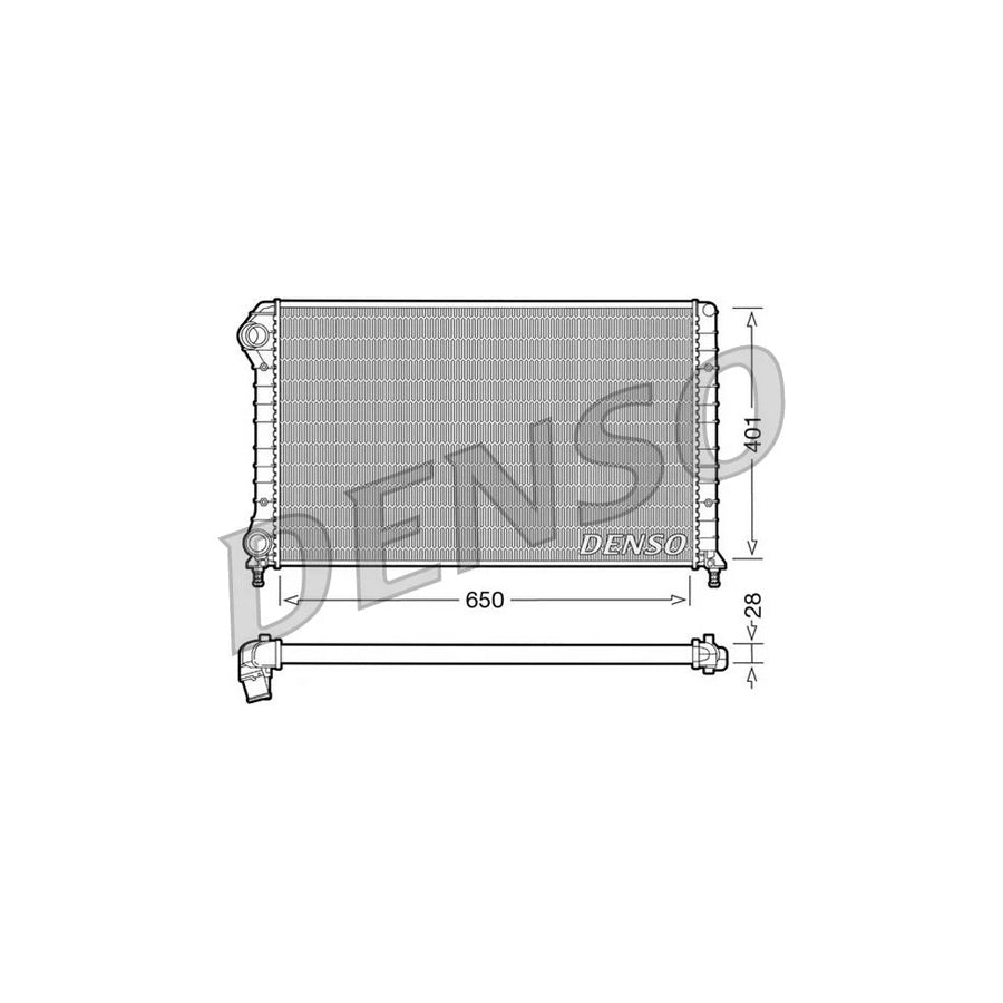 DENSO DRM09061 Engine Radiator for Fiat Doblo