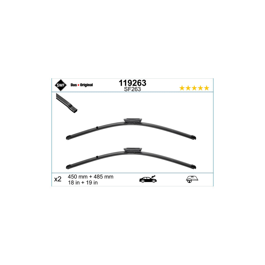 Swf Visioflex 119263 Wiper Blade | ML Performance US Car Parts