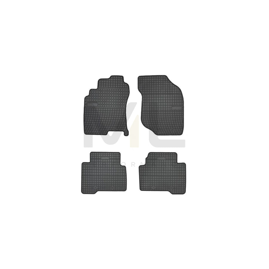 FROGUM Tailored 542810 Floor mat set for NISSAN X-Trail (T30) Elastomer, Front and Rear, Quantity: 4, Black, (LHD)