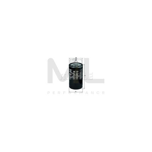 MAHLE ORIGINAL OC 75 Oil Filter for PORSCHE 911 Coupe (964) Spin-on Filter, with one anti-return valve | ML Performance Car Parts