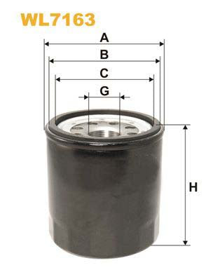 WIX Filters WL7163 Oil Filter For Mazda 323