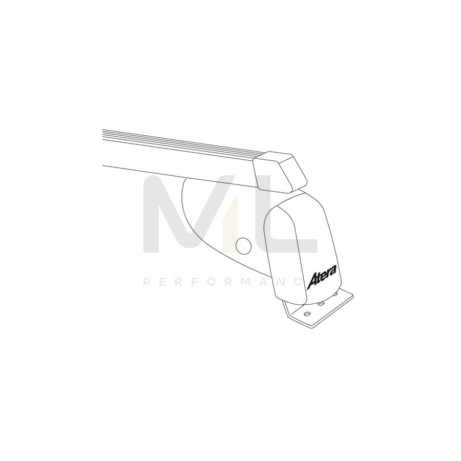 Atera Signo 044148 Roof bars for cars without rails, 137 cm, 100 kg, Steel
