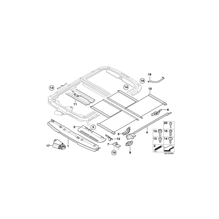 Genuine BMW 54107054335 R53 RR1 R50 Screw M5X34 (Inc. Phantom, One 1.4i & Cooper) | ML Performance UK Car Parts