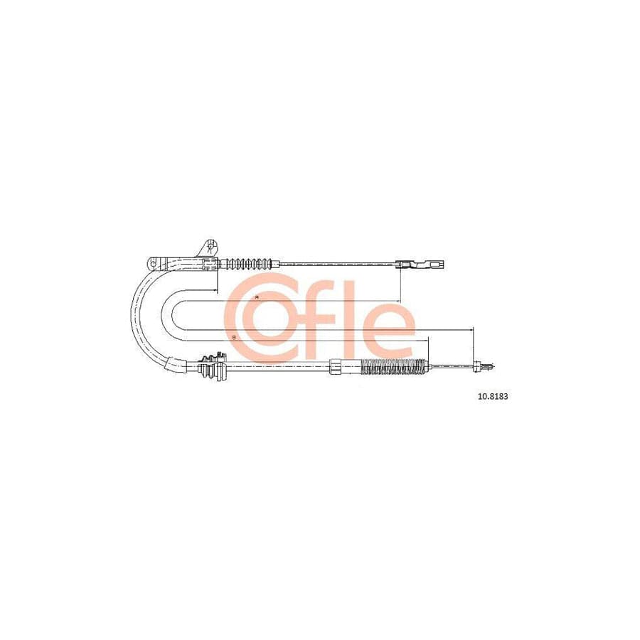Cofle 10.8183 Hand Brake Cable