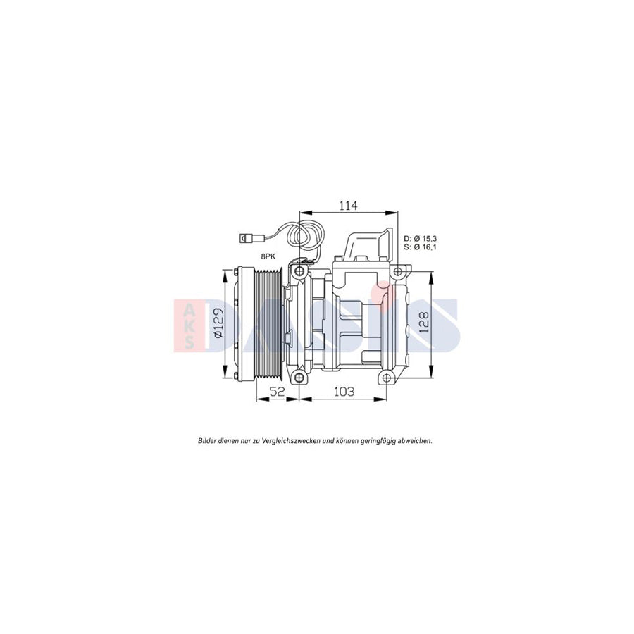 AKS Dasis 852783N Compressor, Air Conditioning