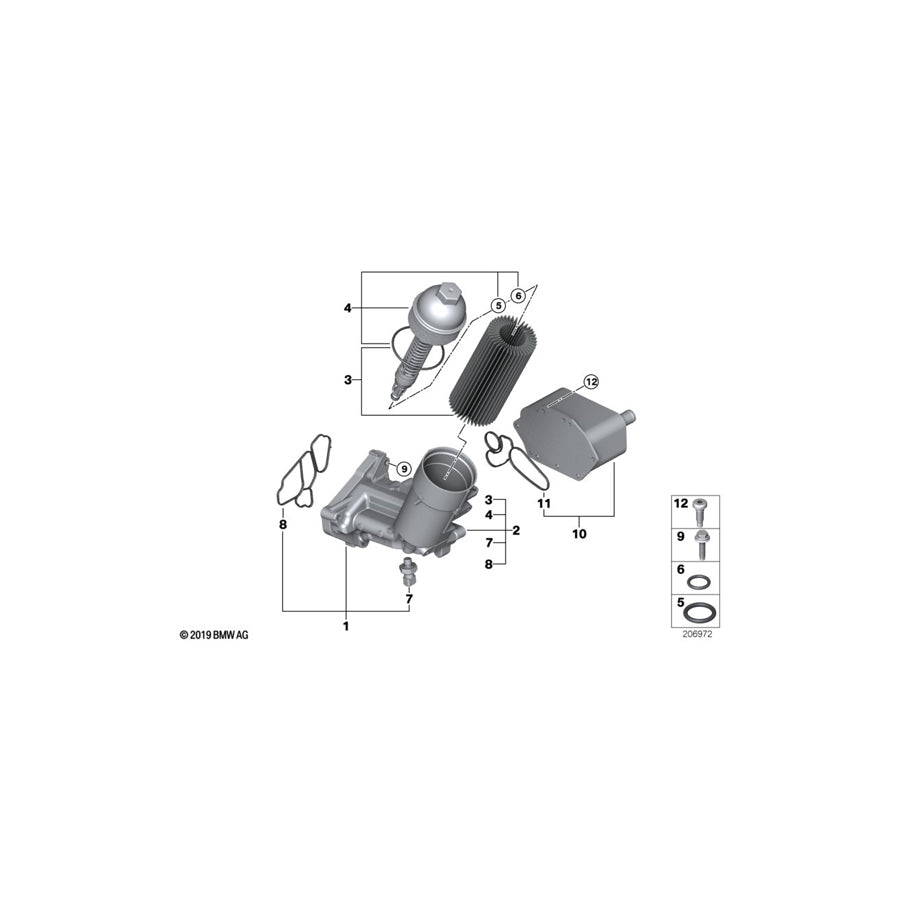 Genuine BMW 11420006834 E39 E38 E46 O-Ring 6,0X2,0mm (Inc. 330d, 525d & 330xd) | ML Performance US Car Parts