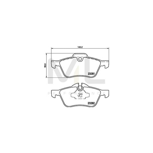 Hella 8DB 355 009-171 Brake Pad Set Prepared For Wear Indicator